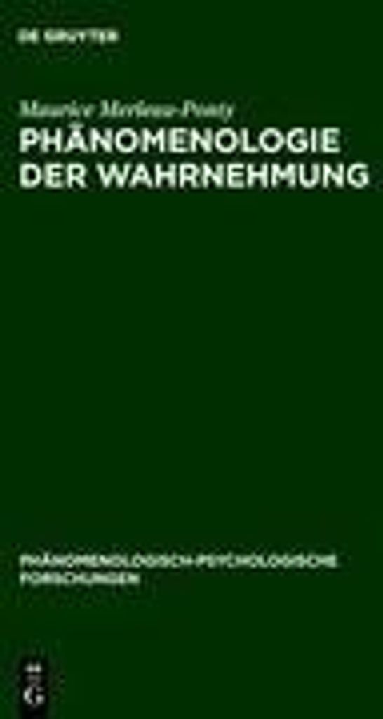 Phänomenologie der Wahrnehmung