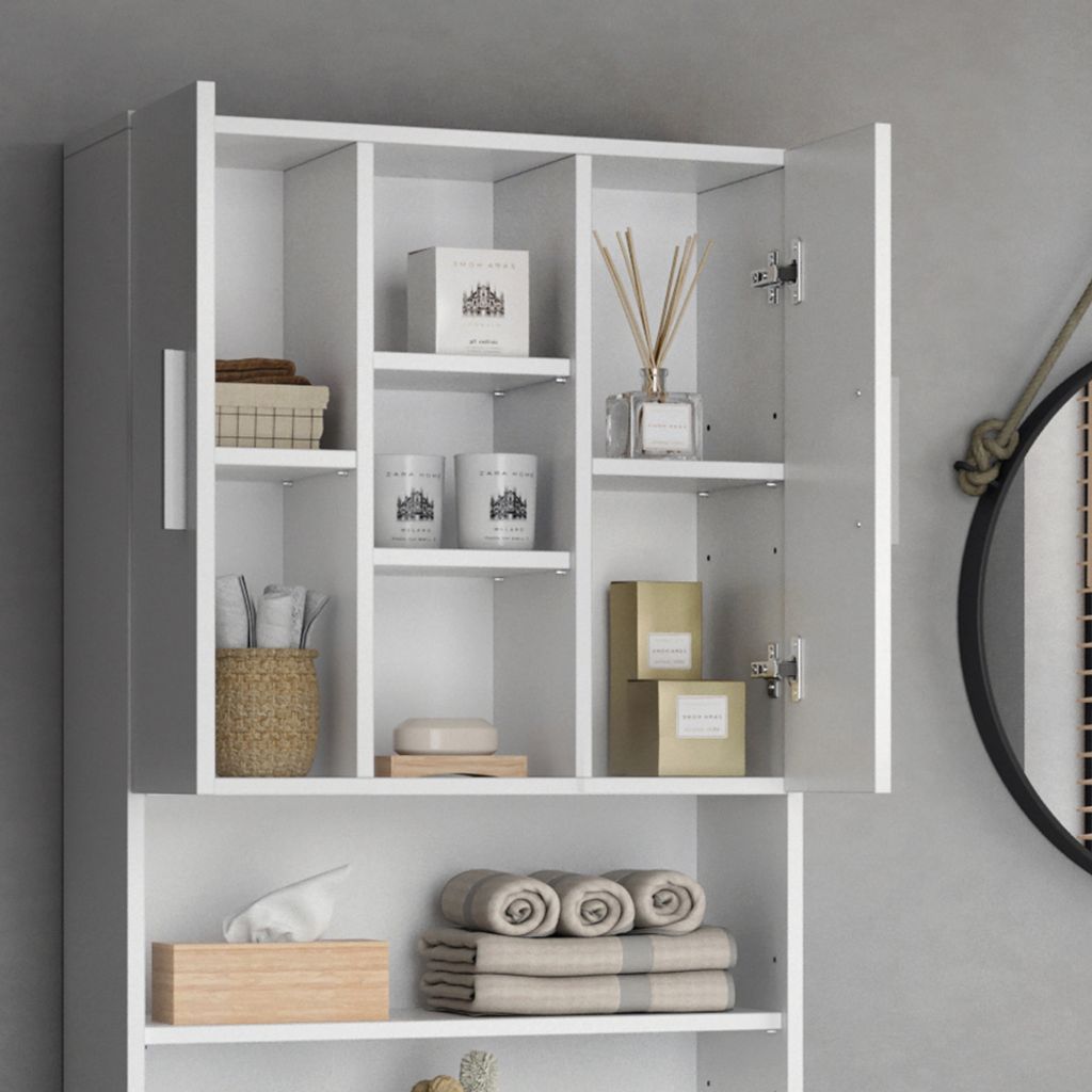 Vicco Waschmaschinenschrank Luis, 190 x 64 cm, Weiß Produktbild 5