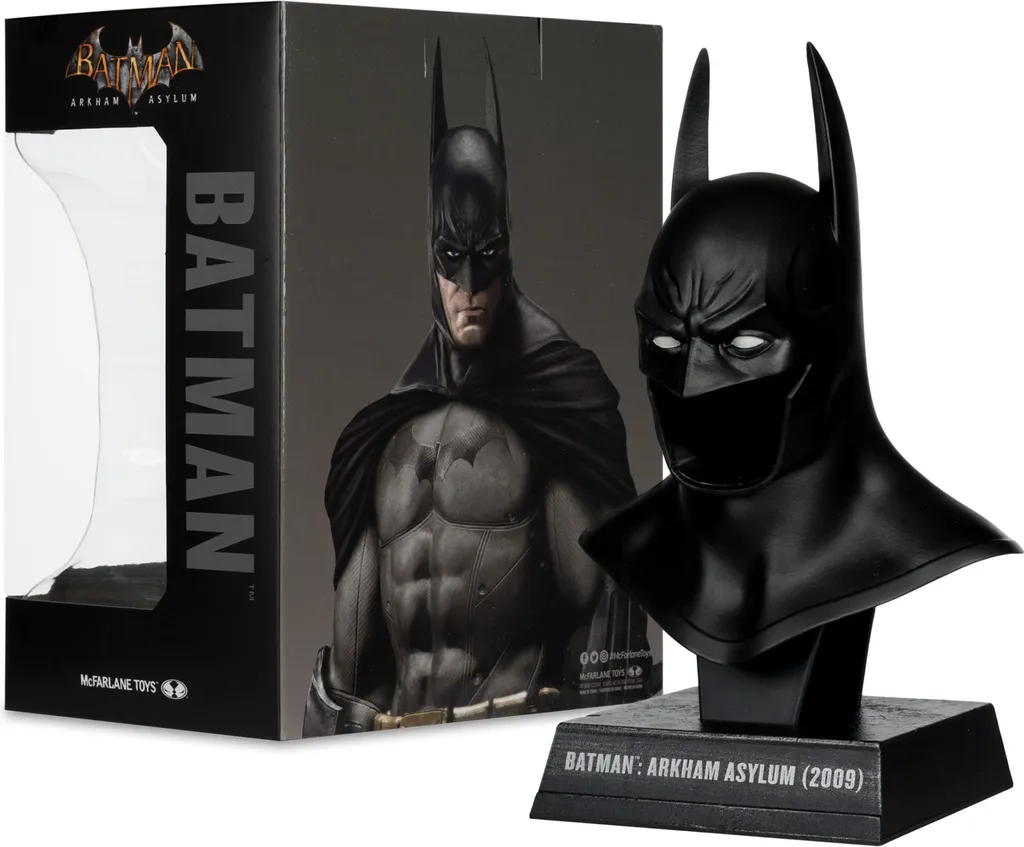 Masque de Batman 19 cm : Mini-Réplication Arkham Asylum DC Direct 1/3