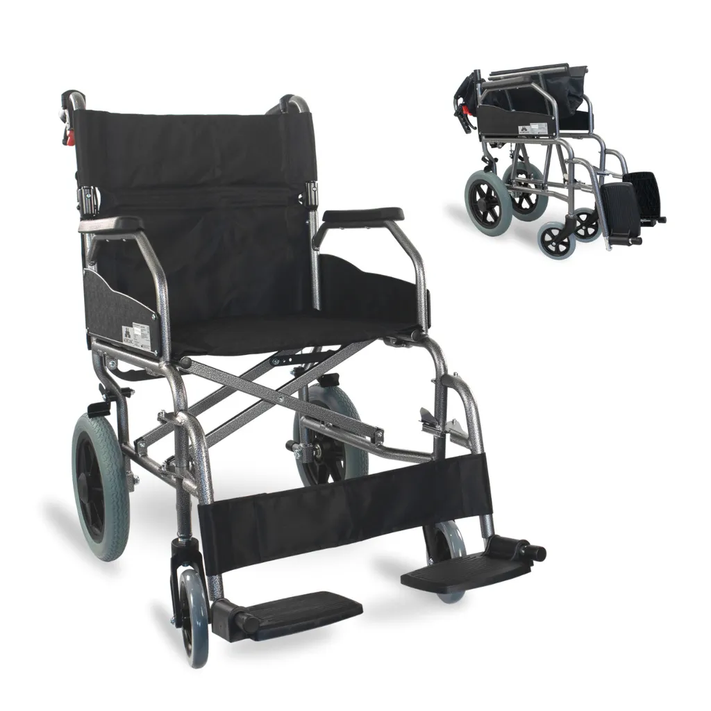 Fauteuil de Transport pour Personnes Âgées Idéal pour Sorties et Voyages