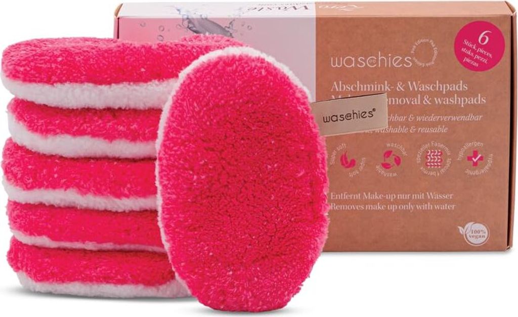 waschies 202000601 Abschmink- & Reinigungspads Pink Edition Produktbild 