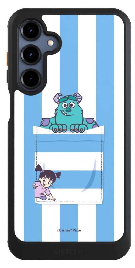 NIVOCASE Hülle für Samsung Galaxy A16 5G Handyhülle NIVOcore Case Schwarz Disney Pixar Fanartikel Die Monster AG