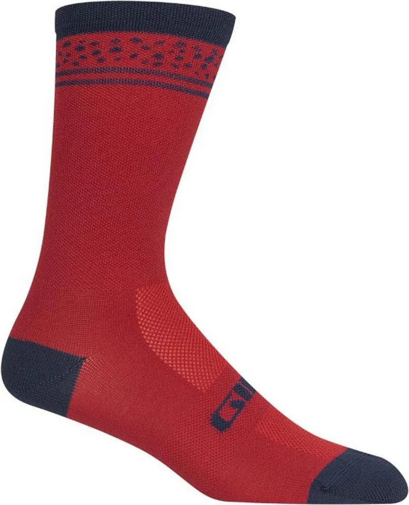 Giro Comp Racer High Rise Chaussettes Respirantes Red Lines 40-42