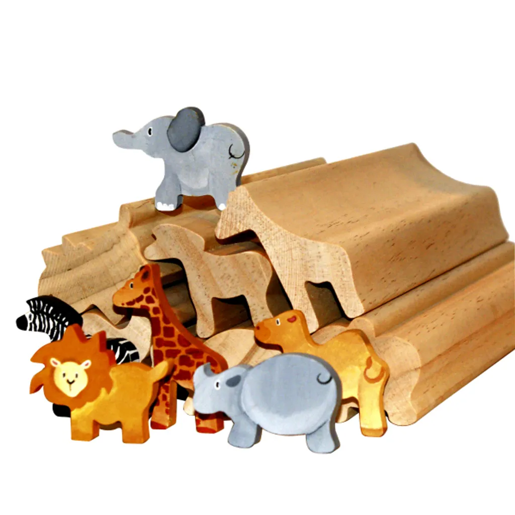 Créez facilement des figurines en bois Animaux Sauvages lot de 6 barres