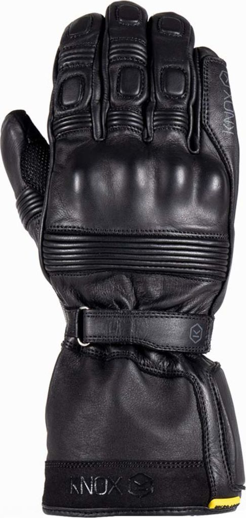 Knox Covert MK3 wasserdichte Motorrad Handschuhe, schwarz, S