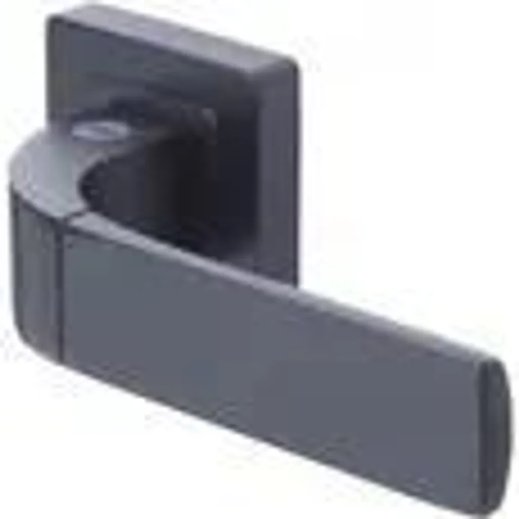 Poignée carrée noire Yale Bologne 7 mm avec rosace trou de serrure