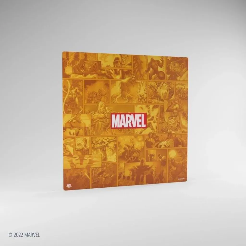 Tapis de jeu Marvel Champions XL Orange - Surface antidérapante et douce