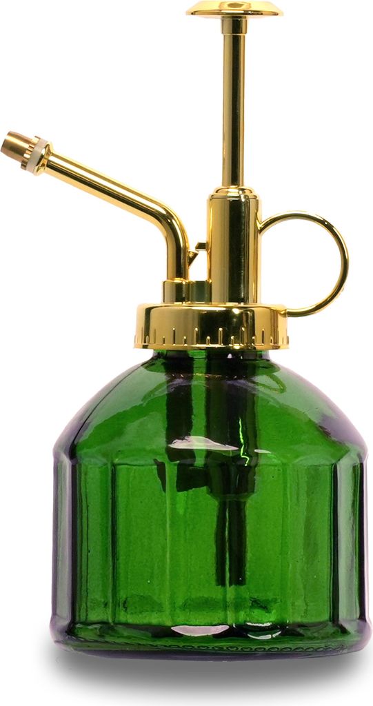 Pflanzensprüher Grünes Glas 250 ml - Glas-Pflanzensprüher mit Goldpumpe
