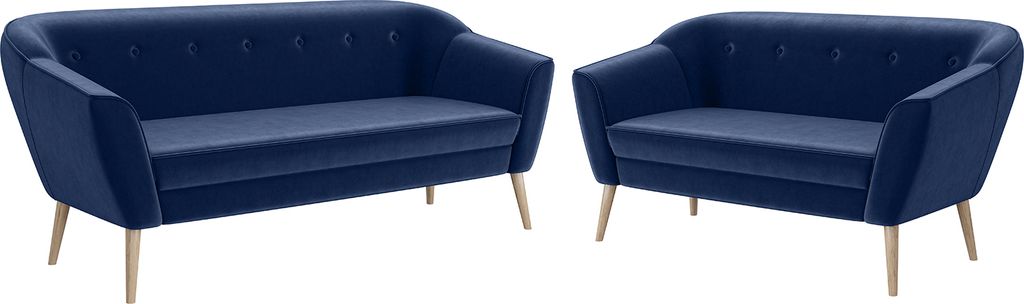 MEBLINI Mini Sofa Set 3-2 für Wohnzimmer - Mini Lounge für fünf Personen - Küchensofa - Sofa Klein - Sitzgarnitur - Polstergarnitur - Sofagarni...