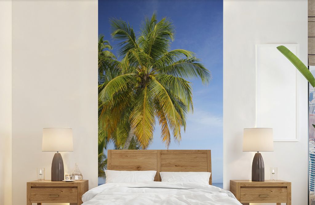 MuchoWow Fototapete für Wohnzimmer oder Schlafzimmer Wandtapete Vinyl Motivtapete Verlassener Strand in der Nähe der San-Blas-Inseln in Panama ...