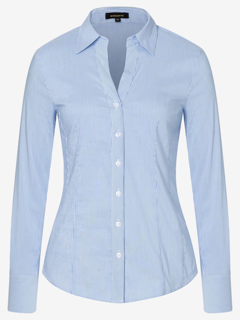 MORE & MORE Striped BILLA Blouse 2320 classic str 36 Produktbild 