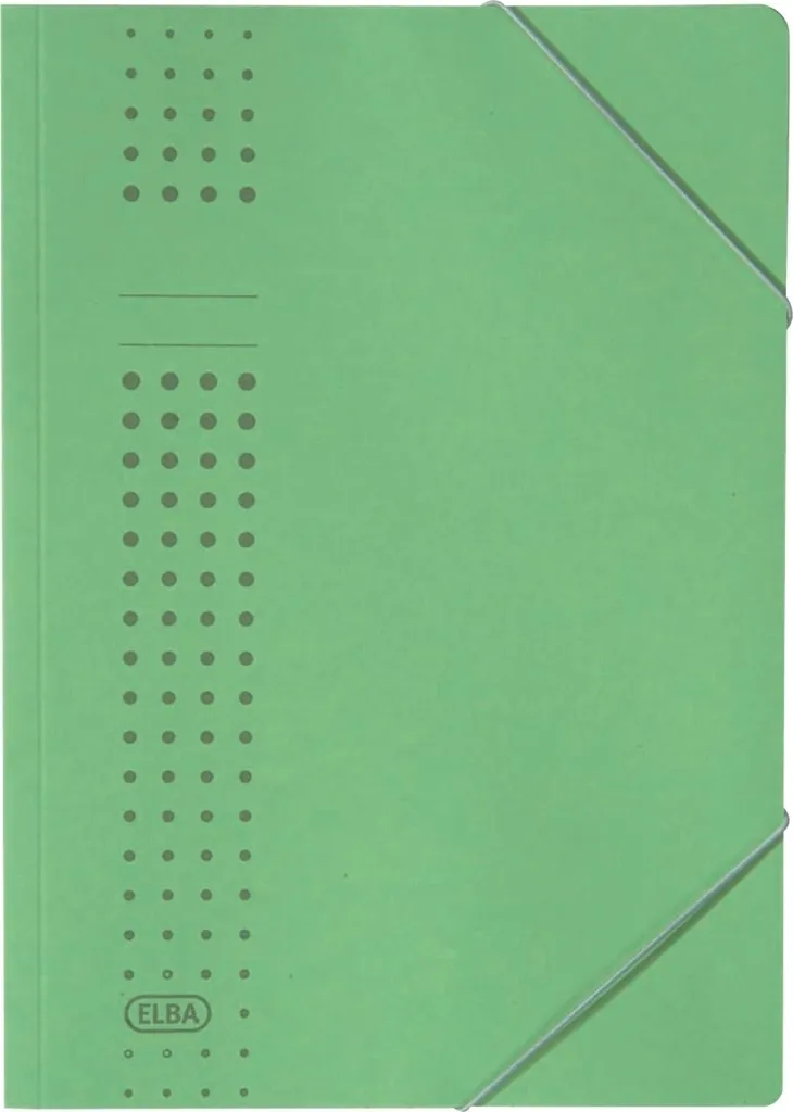 Chemise de classement verte Elba A4 pour transporter 150 documents pro - 2