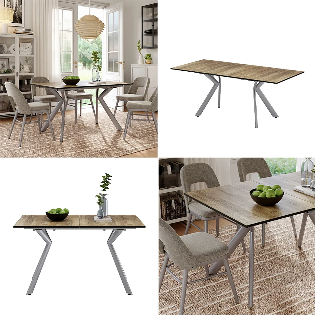 Table à manger Vicco Trill extensible : gagnez de la place avec élégance - 8