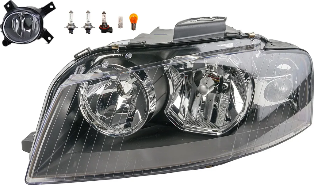 Johns, Fari Osram Night Breaker Laser adatto per Audi A3 8P Li. Fendinebbia 8P0941003K 8P0941003A 8E0941699C 8E0941699E