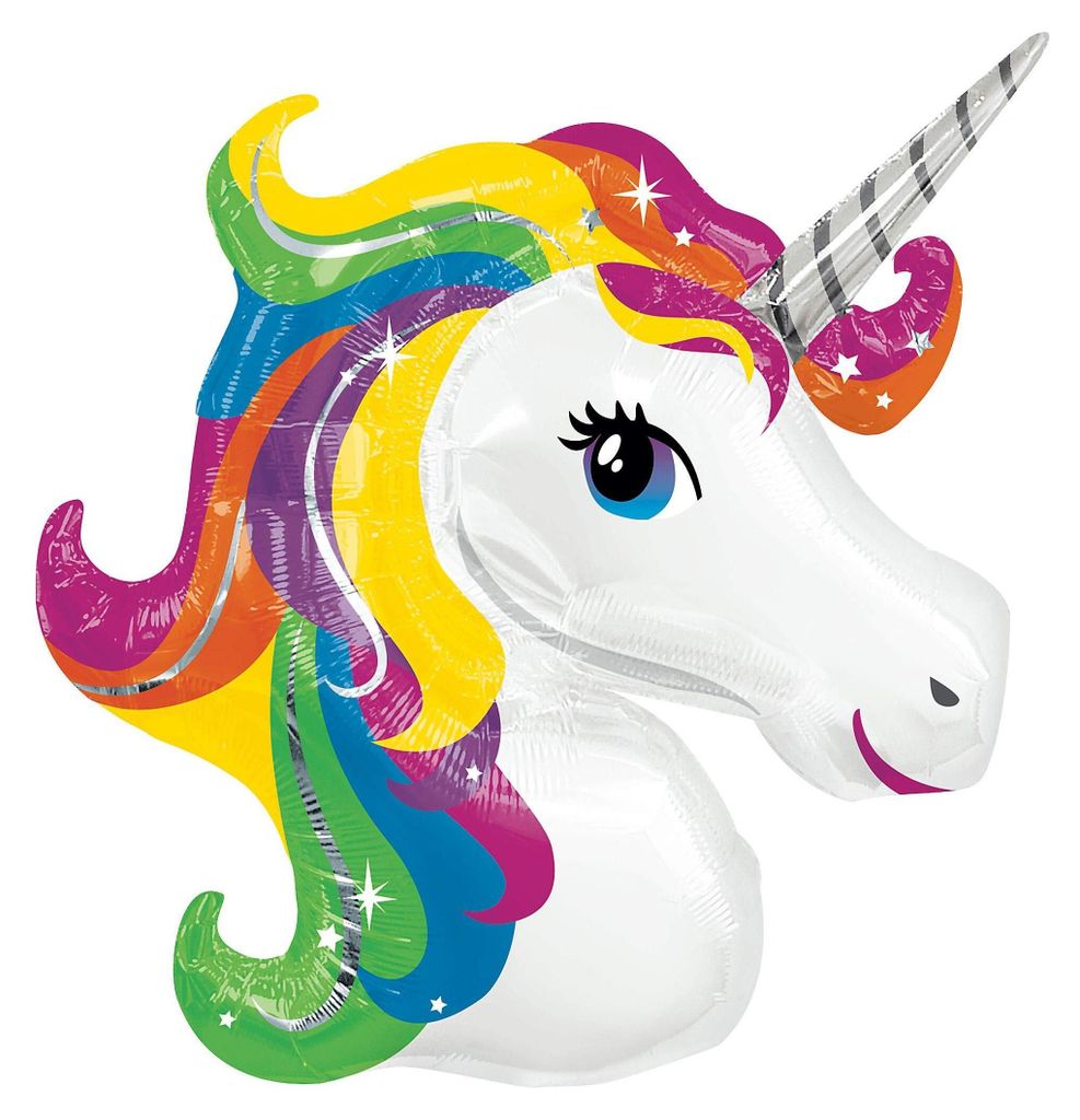 amscan® 3129901 Palloncino in foil unicorno - 73 x 83 cm Immagine del prodotto 