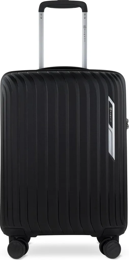 Valise Cabine Rigide Bugatti Hera Noir 55cm - Bagage à Main Robuste