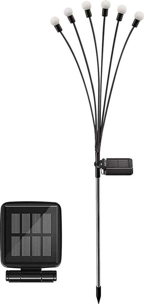 Lampe Strend Pro Garden Firefly, Solar, 6x LED, Edelstahl, 72 cm