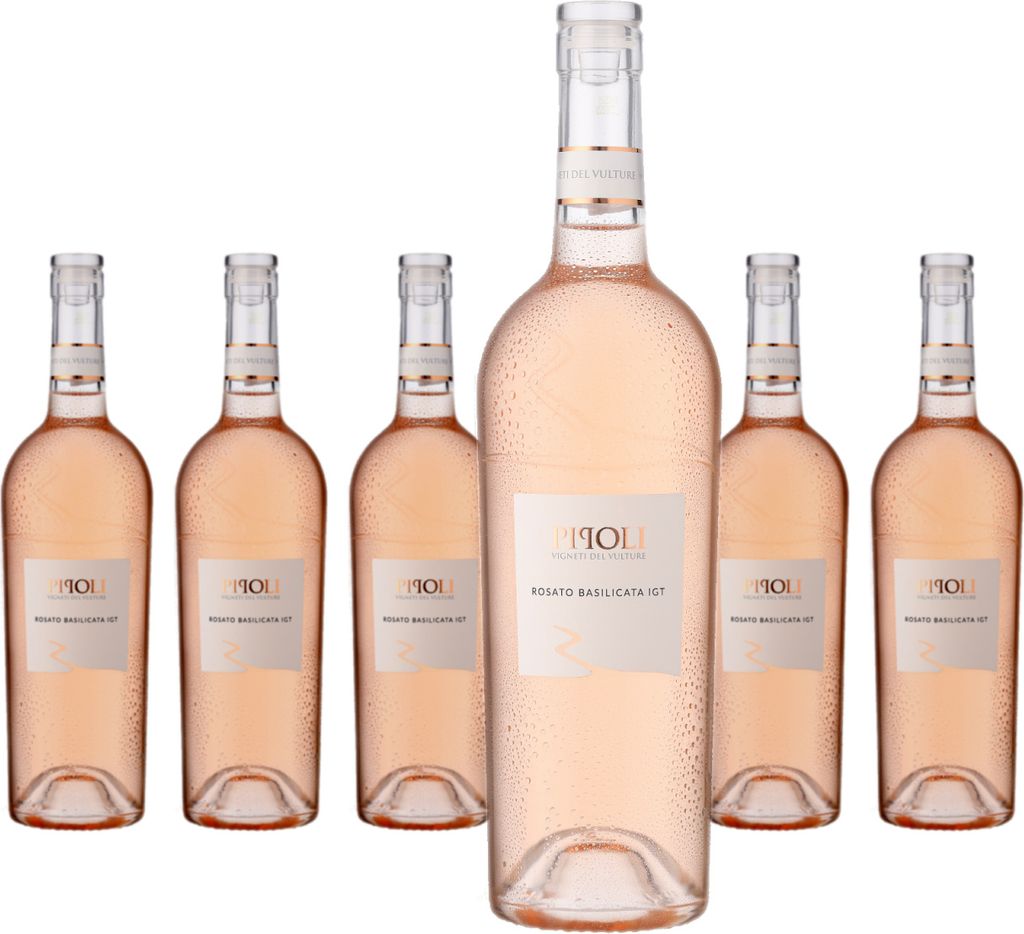 6 x VIGNETI DEL VULTURE Pipoli Rosato Basilicata IGP