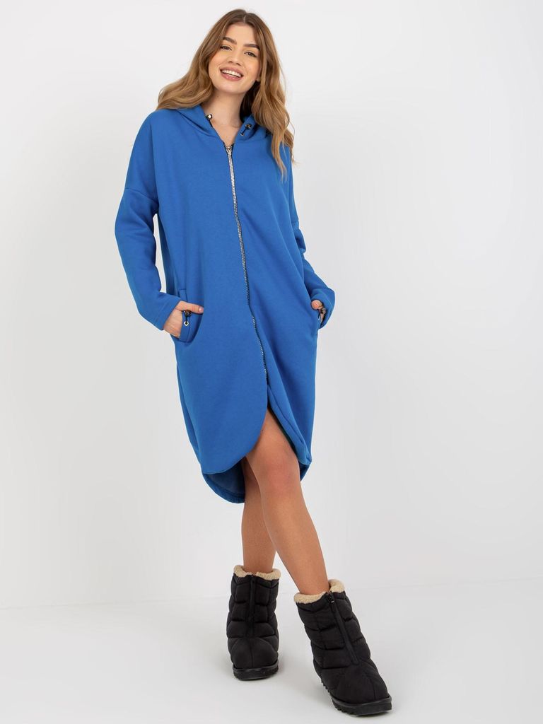 Rue Paris Langes Sweatshirt für Damen Teivance himmelblau S/M