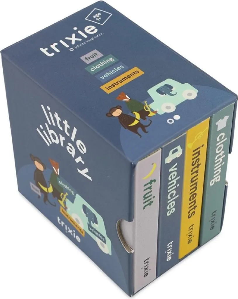 Set 4 Libri Trixie Baby in Cartone FSC - Prima Biblioteca Montessori