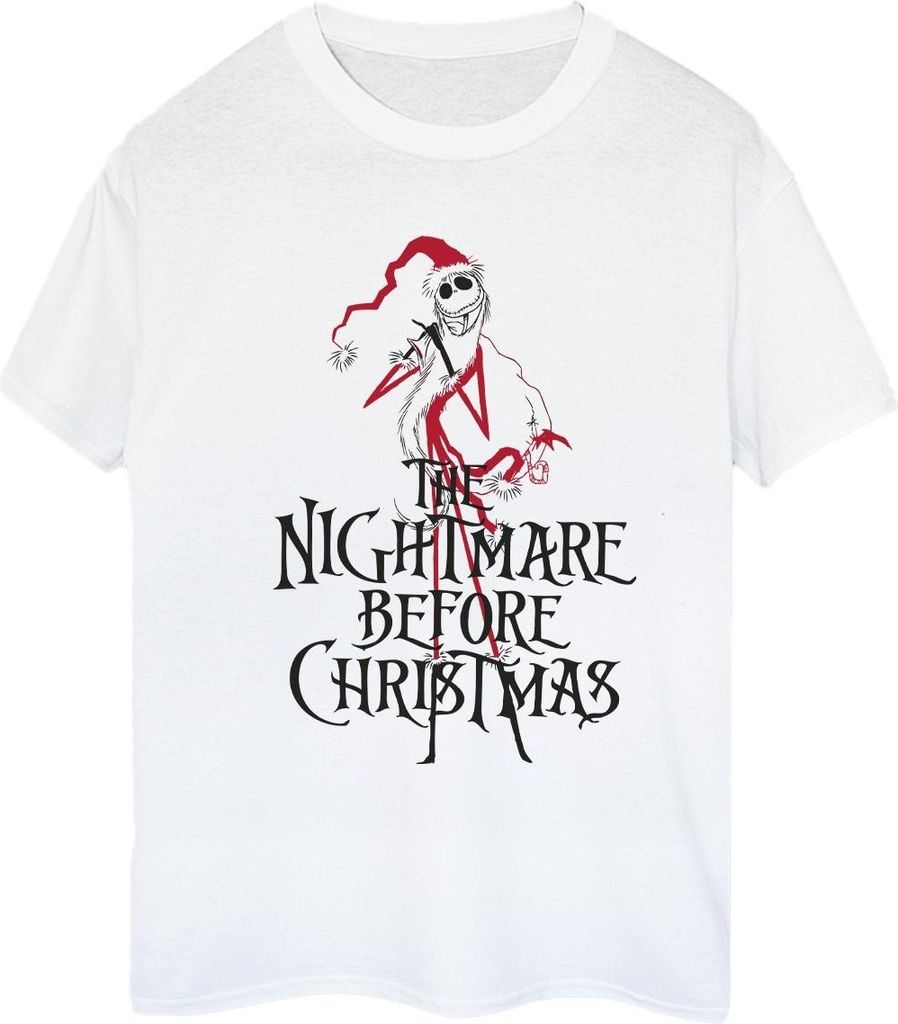 Disney - "The Nightmare Before Christmas" T-Shirt für Damen BI41712 (L) (Weiß)
