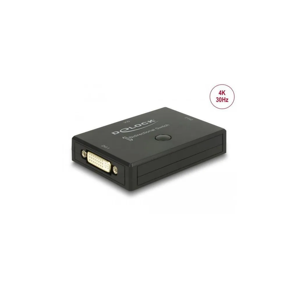 Commutateur DVI 4K 30Hz Delock Bidirectionnel avec Boîtier Métal Robuste - 3