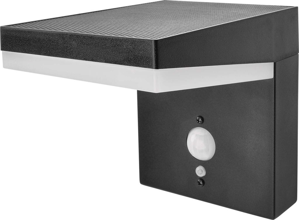 LED zahradní solární nástěnné svítidlo VEREA, čidlo soumraku, 10,7 x 15,4 x 13 cm