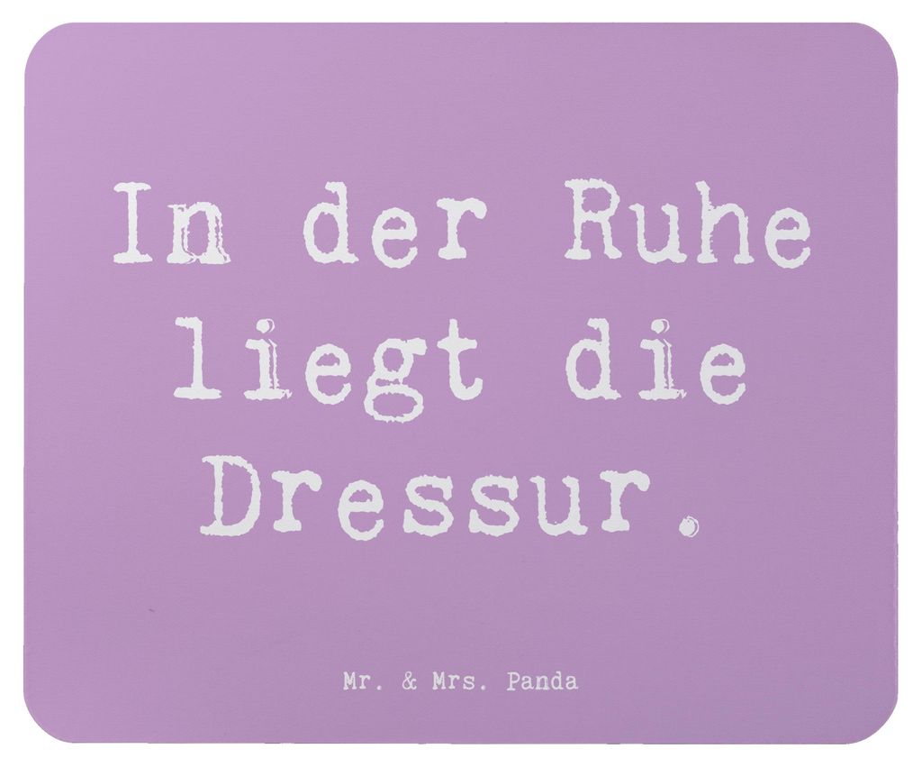 Mr. & Mrs. Panda Mousepad Spruch Reitlehrerin Ruhe - Lavendeltraum - Geschenk, computer mauspad, mousematte, handgefertigte Geschenke, Feinheit, Pf...