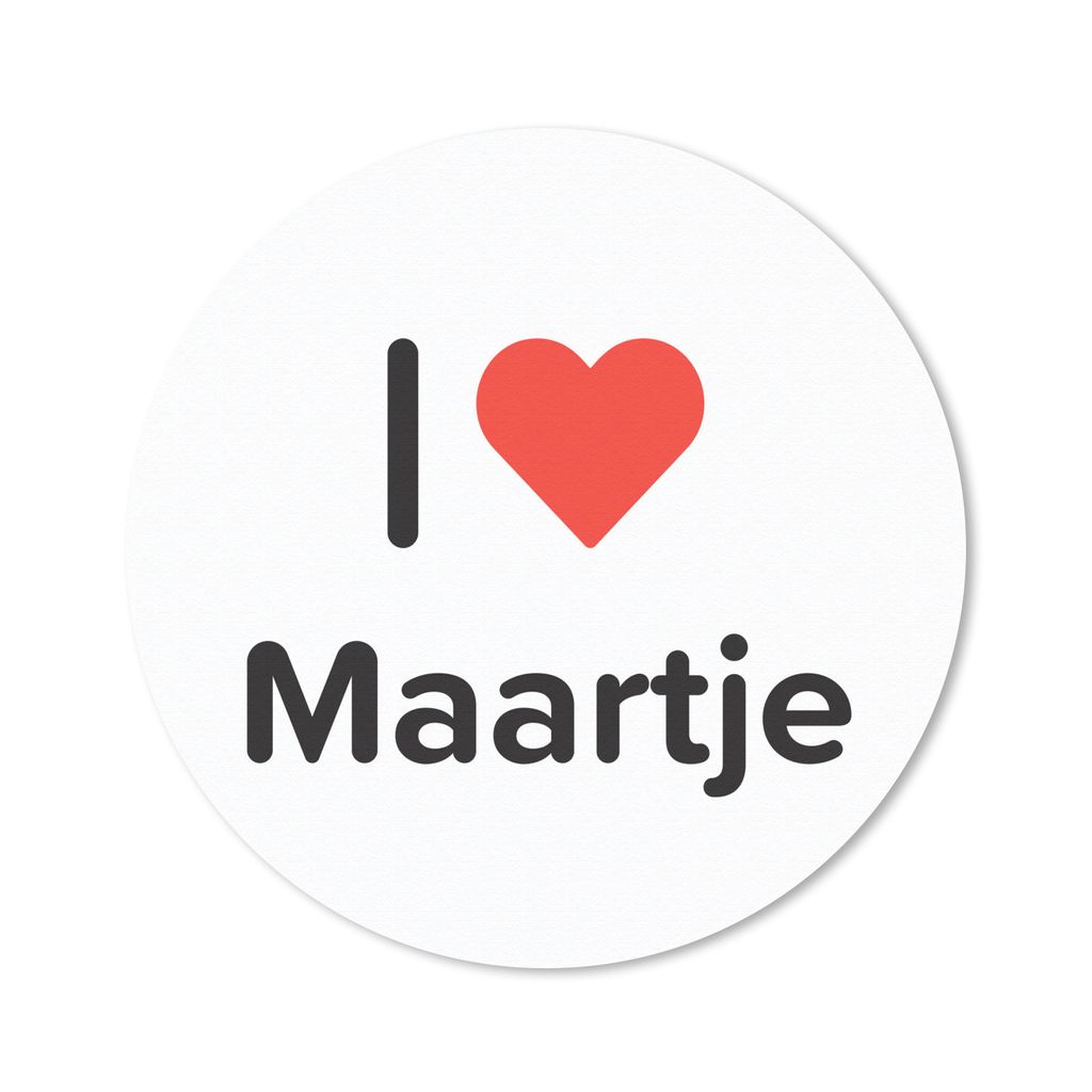 MuchoWow Mauspad Mousepad Ich liebe - Mary - Mädchen 40x40 cm - Mousepads - Maus Mat - Pad - Mausunterlage - Schreibtisch Accessoires