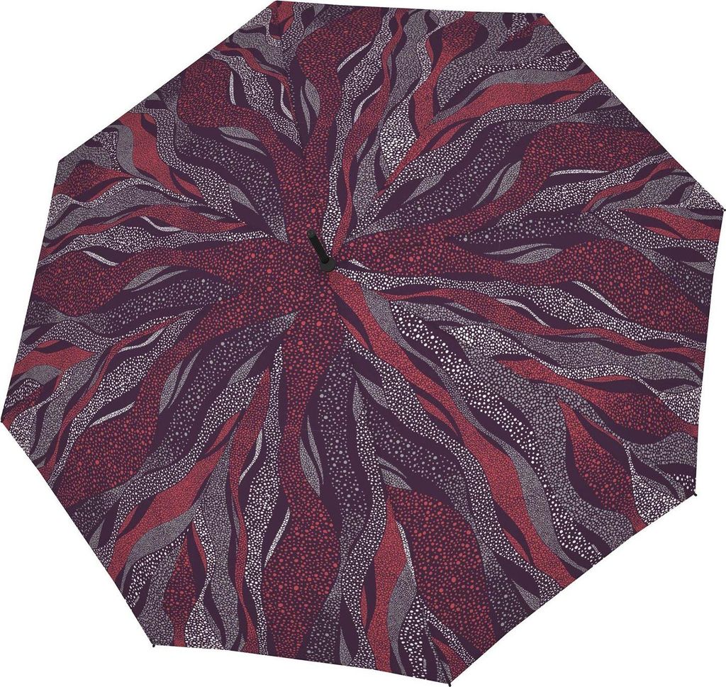 doppler Stockregenschirm Regenschirm Fiber Flex Long AC Whisper Berry beere