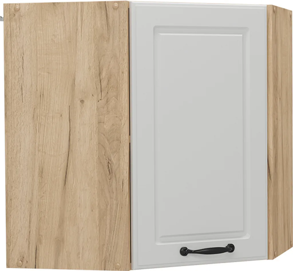Vicco Mobile Angolare 57cm R-Line Bianco e Rovere Dorato Cucina