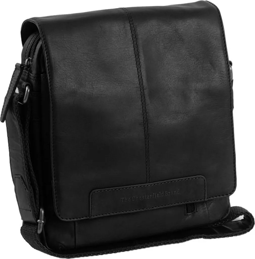 Sacoche Flapoverbag Noire Chesterfield Remy pour le Quotidien en Cuir