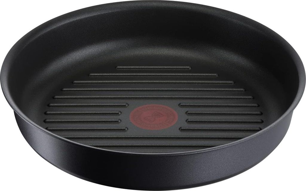 Grillpfanne 26 cm Induktion, Antihaftbeschichtung, Gusseisen, Stapelbar, Spülmaschinenfest, Eco Resist