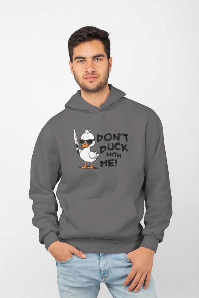 D&B Uni Hoodie EB00019 Duck Anthrazitgrau-Größe 3XL