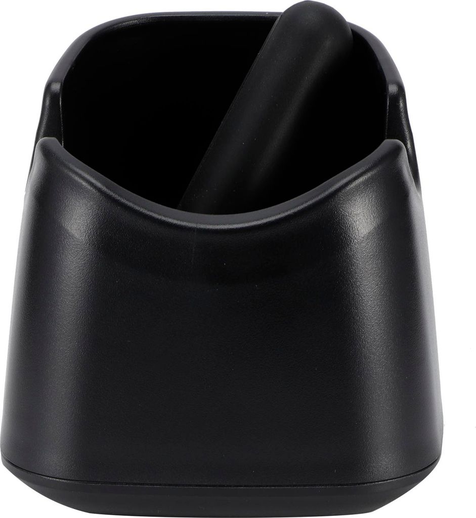Coffee Knock Box NonSlip Coffee Slag Grounds Eimer mit Knock Bar Home Cafe verwenden schwarz