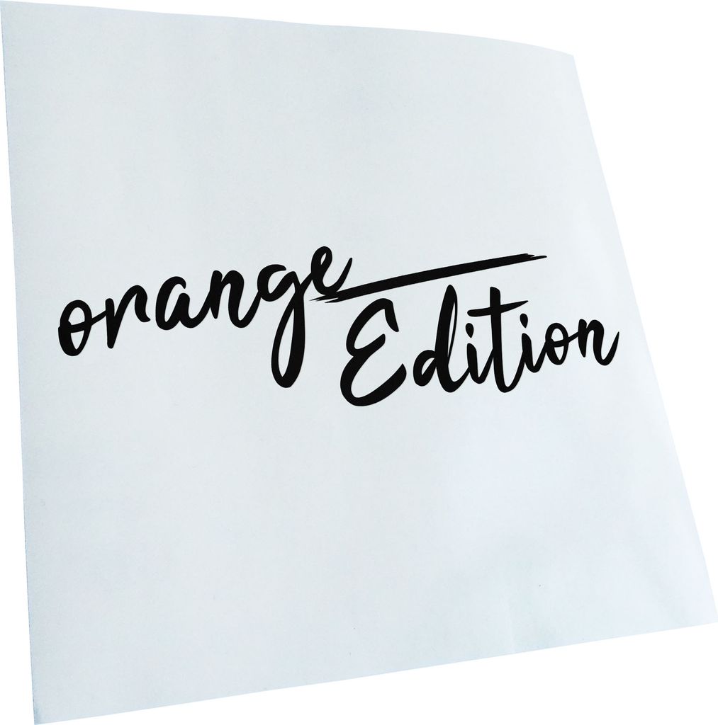 Kiwistar - Autoaufkleber - Orange Edition - Schwarz - 40x12cm - Aufkleber für Auto, Laptop, Fahrrad, LKW, Motorrad mehrfarbig JDM Decal Racing