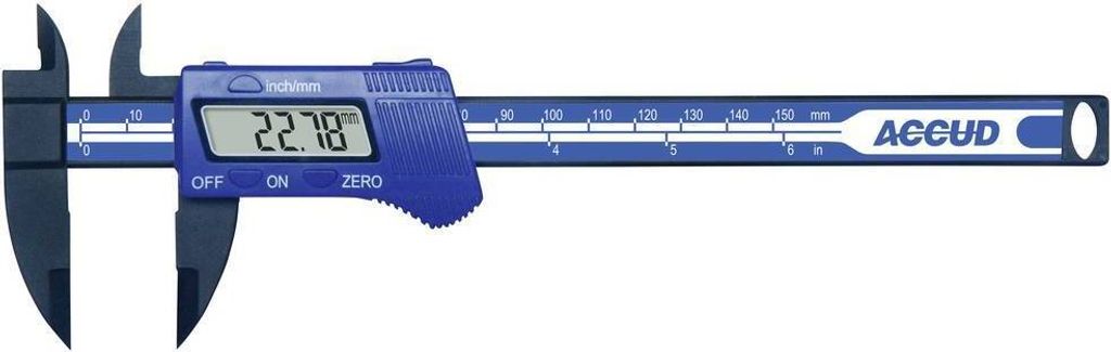 Accud 1599559 Digitaler Messschieber 150 mm