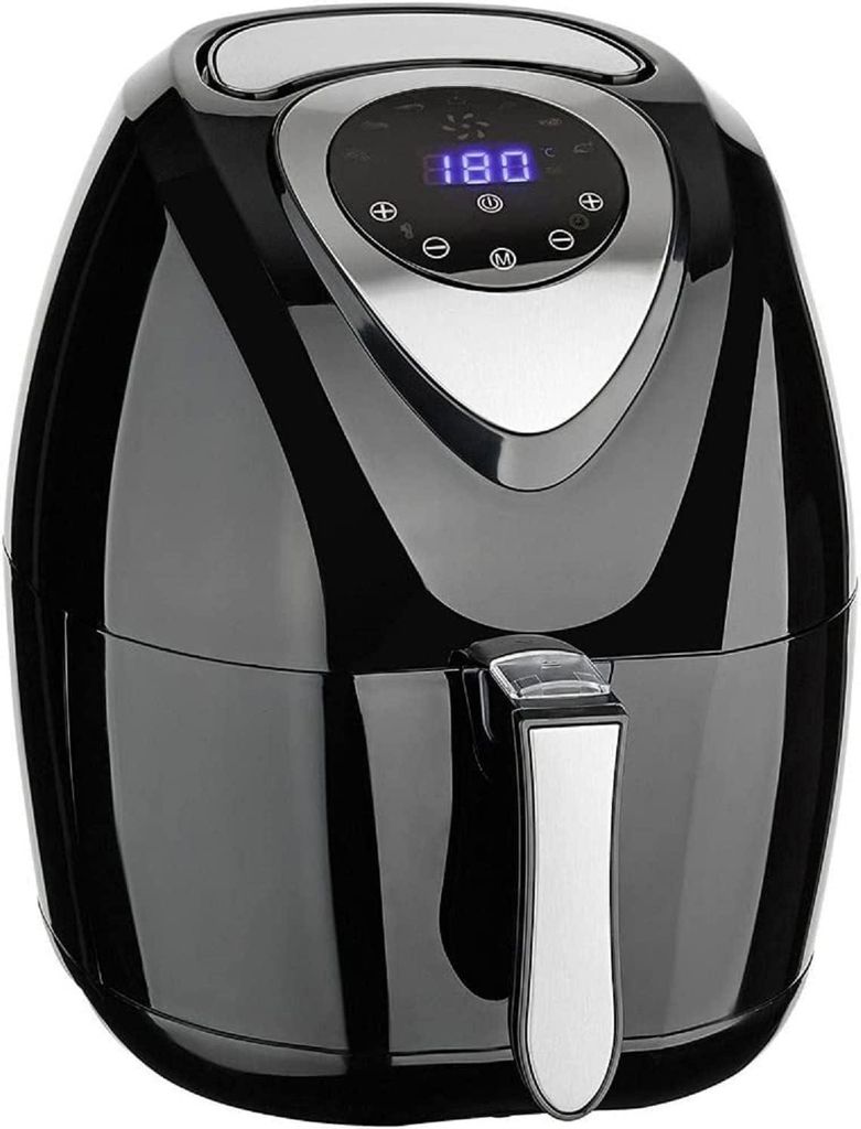 JUNG CUISINIER Airfryer Heißluftfritteuse 3,2L, Fritteuse 60 min Timer, 6 Programme, LED Display, 1400W, Friteuse, Heissluftfriteuse, 28,5x36,5x33...