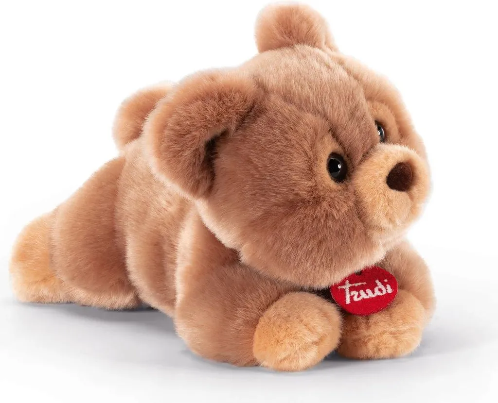 Ours Teo brun en fourrure douce S - Finition artisanale et indémodable