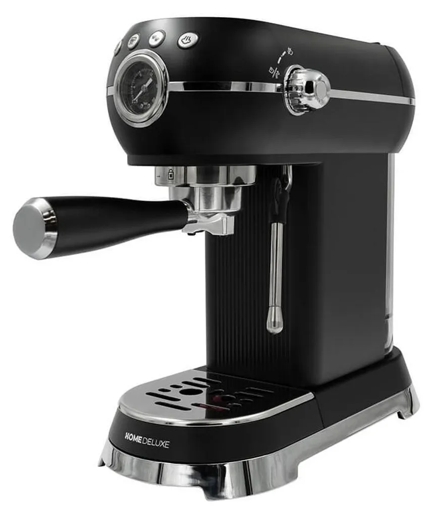Machine à café expresso manuelle avec porte-filtre et mousseur à lait