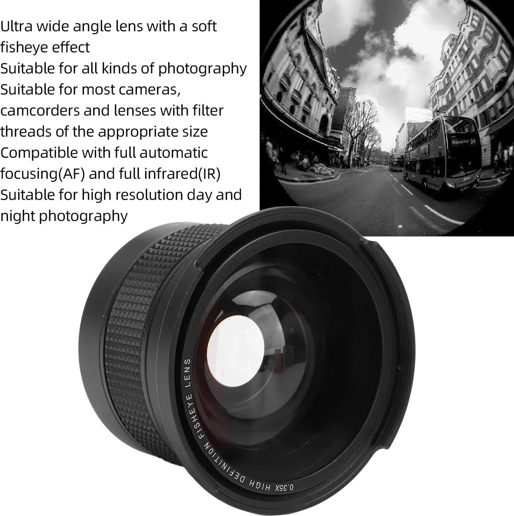 Optimisez votre angle de vue avec l'objectif fisheye 0.35x macro 49mm - 4