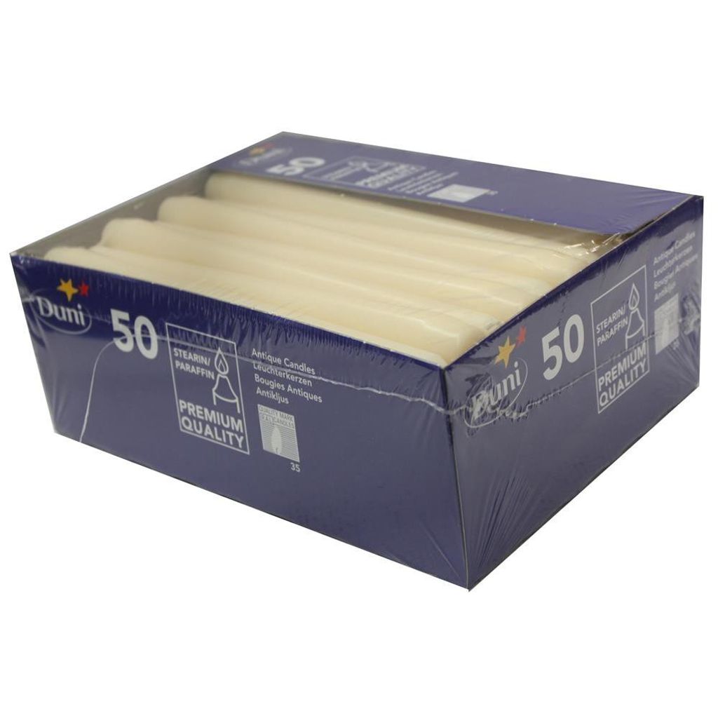 Duni świeczniki kremowe 250x22mm 50 szt Zdjęcie produktu 