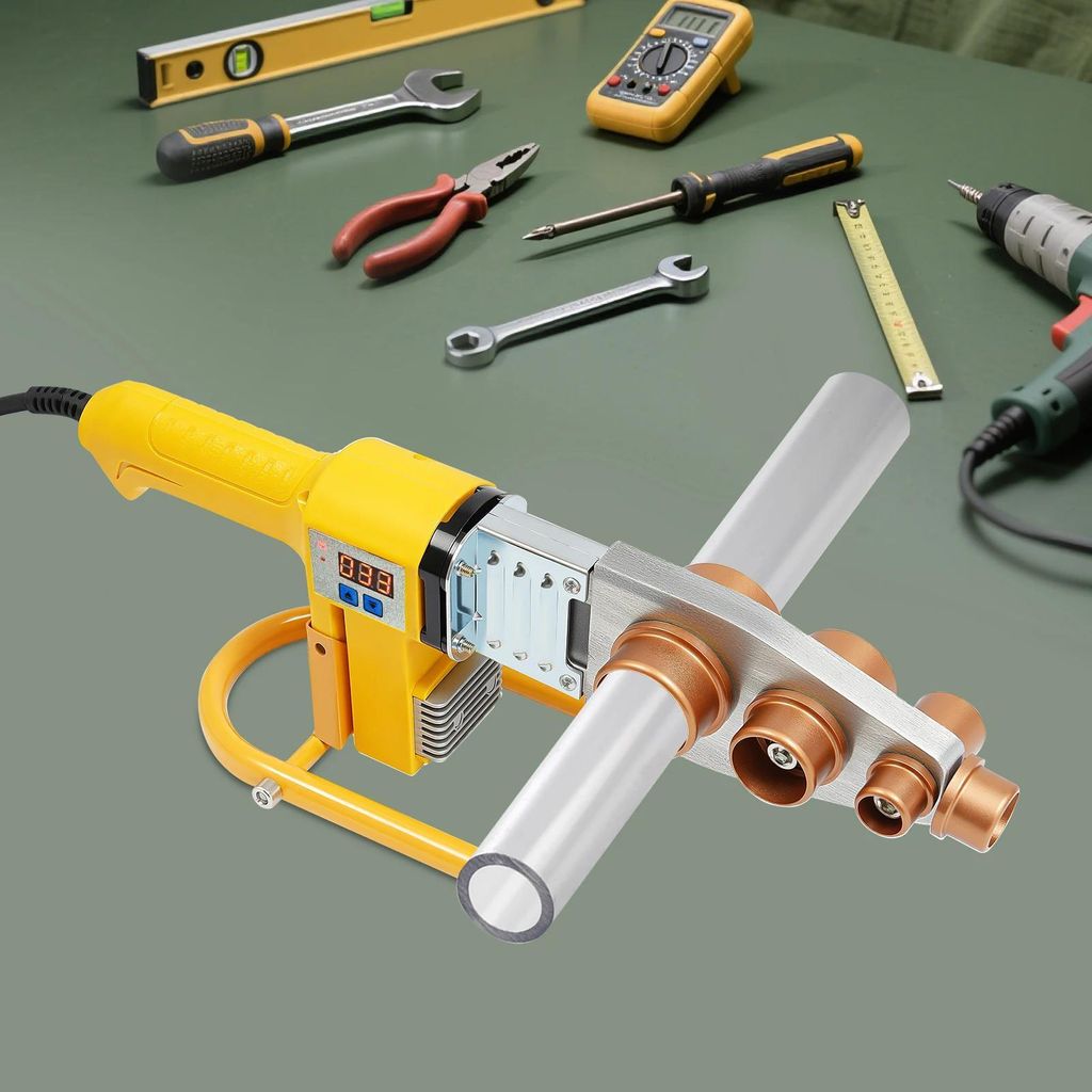 Rohrschweißgerät für Wasserrohre - Schweißgerät - Leistung 850 W - Spannung 220 V AC - Gewicht 2,25 kg - Kontrollleuchten - Ergonomischer Grif...