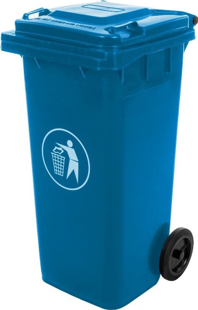 nabbi Mulltonne Aschenbecher 120 L - blau Produktbild 