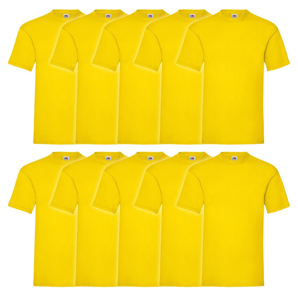 10er Pack Fruit of the Loom Valueweight T-Shirt + GRATIS Produktbild 