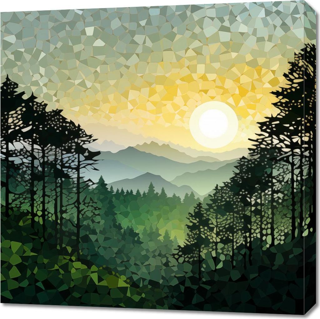 Bild 70x70cm Klangmosaik der Natur