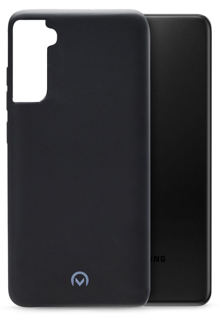 Mobilize Rubber Gelly Handyhülle für Samsung Galaxy S21 Plus Hülle Flexibles TPU Backcover - Matt Black