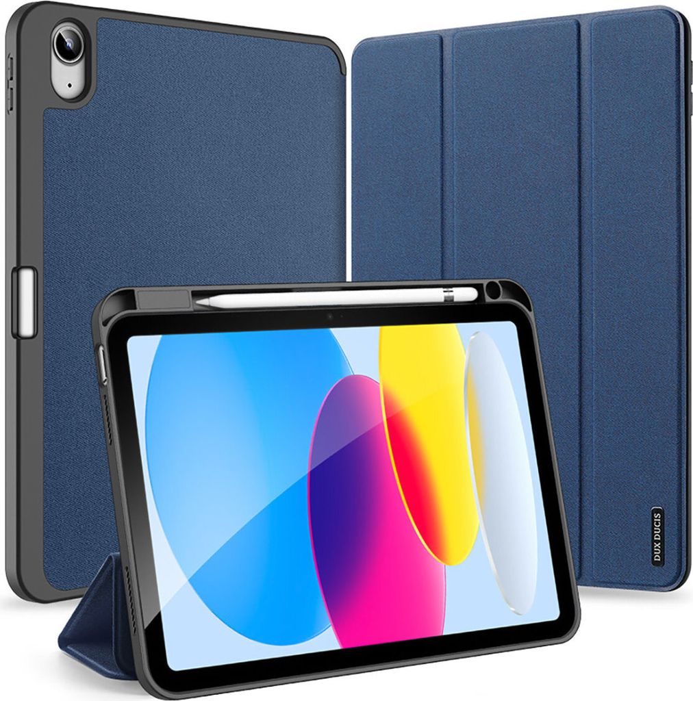 Dux Ducis Domo etui iPad 10.9'' 2022 (10 gen.) pokrowiec smart cover podstawka niebieskie
