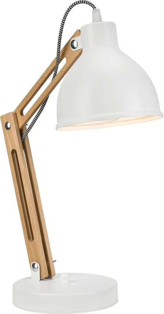 Lampada da Tavolo MARCELLO WHITE E27 44cm - Eleganza Bianca per Comodino