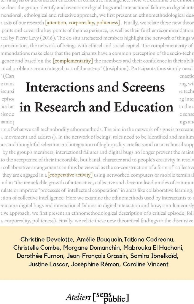 Interactions and Screens in Research and Education